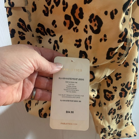 Fabletics Leopard Print Pants - Picture 2 of 2